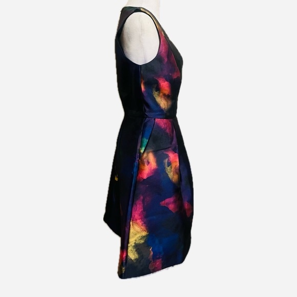 Hutch Watercolor Fit & Flare Cocktail Dress – Small - Picture 3 of 9
